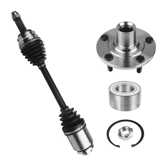 AutoShack Front Right CV Axle Shaft Wheel Hub Bearing Assembly Replacement for 2011-2013 Jeep Patriot FWD 2007-2012 Dodge Caliber FWD Passenger Side 5-Lug 5 HUB060200648