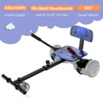 thumbnail image 6 of CBD Hoverboard Seat Attachment Go Kart, Hover Kart Accessories for Adults Kids Fits Hover Board 6.5"/8"/10", Starry Blue, 6 of 7