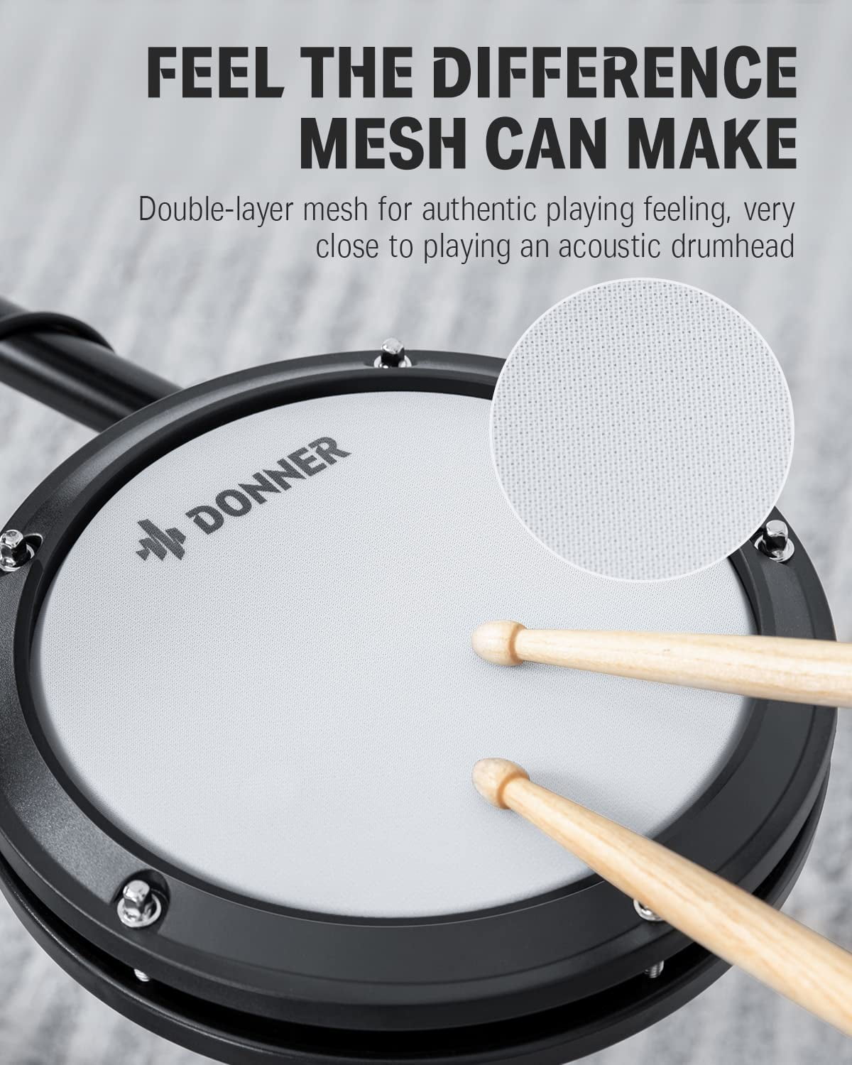 Buy Donner DED80 Electric Drum Set, Electronic Drum Kit for Beginner