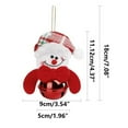 thumbnail image 3 of PRETXORVE Christmas Decorations, Christmas Ornaments, Christmas Decoration, Santa Claus, Snowman, Christmas Tree Handheld Doll Pendant, Gift Pendant, 3 of 8