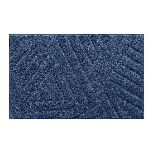 Sofa Vama Ropa de Cama Alfombrilla absorbente de color flocado para baño, alfombrilla gruesa para inodoro, de secado rápido y antideslizante. for Navideño