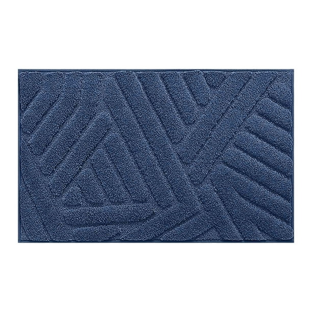 Sofa Vama Ropa de Cama Alfombrilla absorbente de color flocado para baño, alfombrilla gruesa para inodoro, de secado rápido y antideslizante. for Navideño