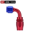 thumbnail image 1 of 1pcs Black AN6 8 10 Straight 45 90 Degree Oil Fuel Swivel Hose Oil Hose End Adapter Kit~2245, 1 of 1