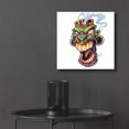 thumbnail image 6 of Epic Art 'Tiki Head 2 Screaming' by Flyland Designs, Acrylic Glass Wall Art, 12"x12", 6 of 8