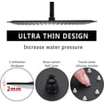 thumbnail image 3 of 16 Inch Rainfall Shower Head,  Stainless Steel Round Shower Head, Extra Large Ceiling Mount Shower Head, Matte Black, 3 of 6