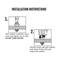 thumbnail image 4 of Ford Built-Ford-Tough on Black ABS Plastic License Plate Frame Screw Covers, 4 of 5