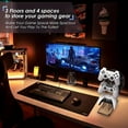 thumbnail image 6 of Durable 3 Tier Black Gaming Accessories Controller Holder And Headset Stand, 6 of 7