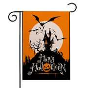 Burlap Vertical Double Sided,Trick or Treat Garden Flag