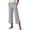 Gray, variant on Yoga Pants for Women High Waisted Ankle Length Flare Leggings with V Waist Side Slits and Pockets for Workout Pilates Walking Studio Lounge Summer