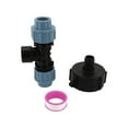thumbnail image 3 of Plastic PE Tube Tap Water Splitter S60X6 Garden Coarse Thread IBC Tank Adapter 20/25/32mm Quick Valve Connector Garden Tools, 3 of 10