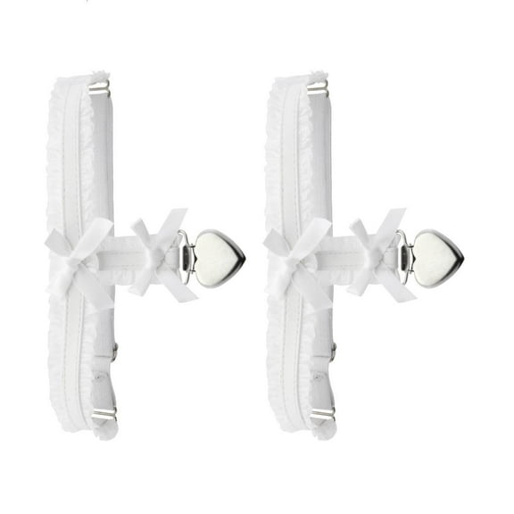 Weflink 2000s Lace Thigh Garter Suspender Belt for Women Girl Dance Costume Evening Wear