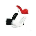 thumbnail image 2 of Ellie Shoes E-405-Sasha 3" Heel Womens Maribou Slipper. White / 8, 2 of 9