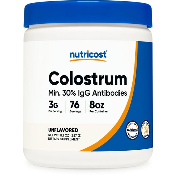 Nutricost Colostrum Powder 8 oz, 76 Servings - Non-GMO Supplement