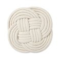 thumbnail image 1 of 1PC Natural Cotton Hemp Coasters Bowl Pad Handmade Insulation Placemats Table Padding Cup Mats Kitchen Decoration Accessories BR1, 1 of 6