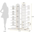 thumbnail image 2 of Tribesigns 13-Tier Shoe Rack, Wood Freestanding Tall Shoe Storage Cabinet for Entryway, White, 2 of 7