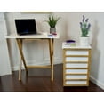 thumbnail image 4 of Eccostyle Bamboo Frame Folding Desk - White, 4 of 7