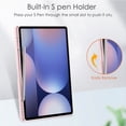 thumbnail image 5 of Dteck Case for Samsung Galaxy Tab S10+ 2024 with S Pen Holder, Smart Cover with Clear Transparent Back Flip Protective Shell for Galaxy Tab S10 Plus 12.4" SM-X820,Rosegold, 5 of 8
