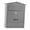 Grey, variant on DOLITY Wall Mount Lockable Mailbox Letterbox Durability Large Capacity Metal Modern Mail Letter Box for Outdoor Residential Entryway Dark Brown