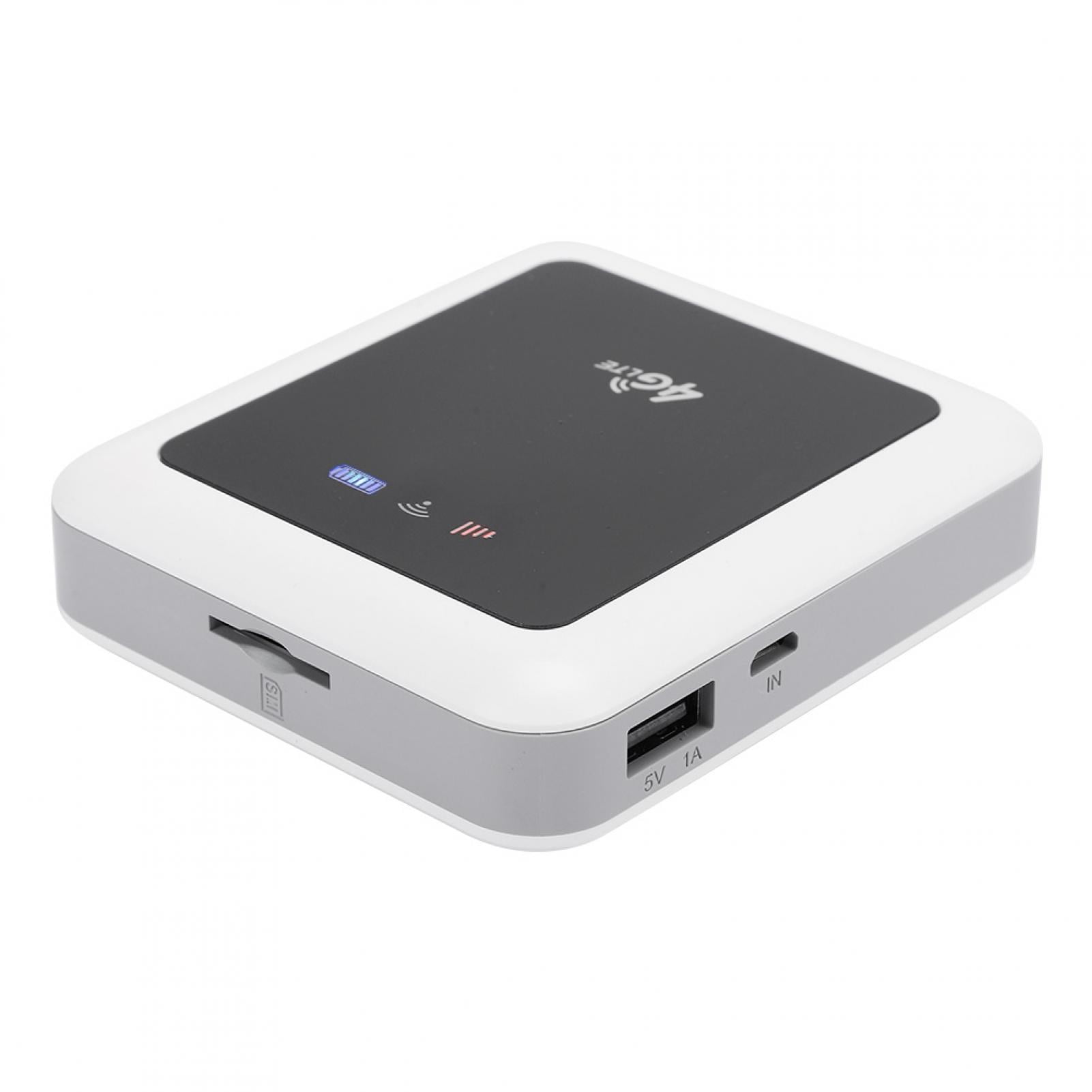 Wireless WiFi Router,Mini Portable Router,Universal Non-SIM-Card White International 4G/3G,Travel Router,for Tablet Phone Laptop Photo Backup/Data Transfer,5200mAh Battery 