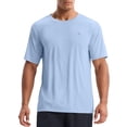 thumbnail image 3 of Camiseta de baño Baleaf para hombre con protección solar UPF 50+, color azul claro M, 3 of 7
