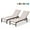 Beige, variant on Pellebant Set of 2 Patio Outdoor Chaise Aluminum Adjustable Lounge Chairs , Beige