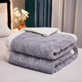 thumbnail image 1 of Cozy throw, soft and dreamlike texture, very warm in winter, ideal as a sofa blanket and bedspread, great gift (geometric shape, gray, 150 x 200 cm), 1 of 4