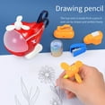 RXMEKW Multifunctional Creatives Cartoons Airplane Toy Set Stationery