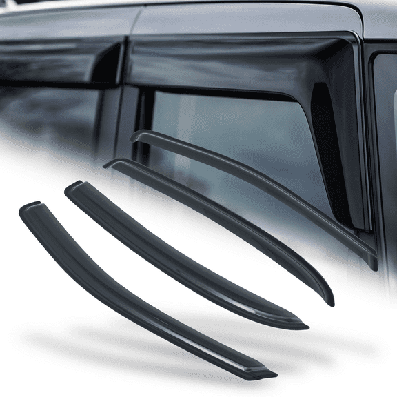 M-AUTO 4 Pieces Tape-On Window Visor Shade Vent Wind Rain Deflector Guard for 05-10 Chevy Cobalt