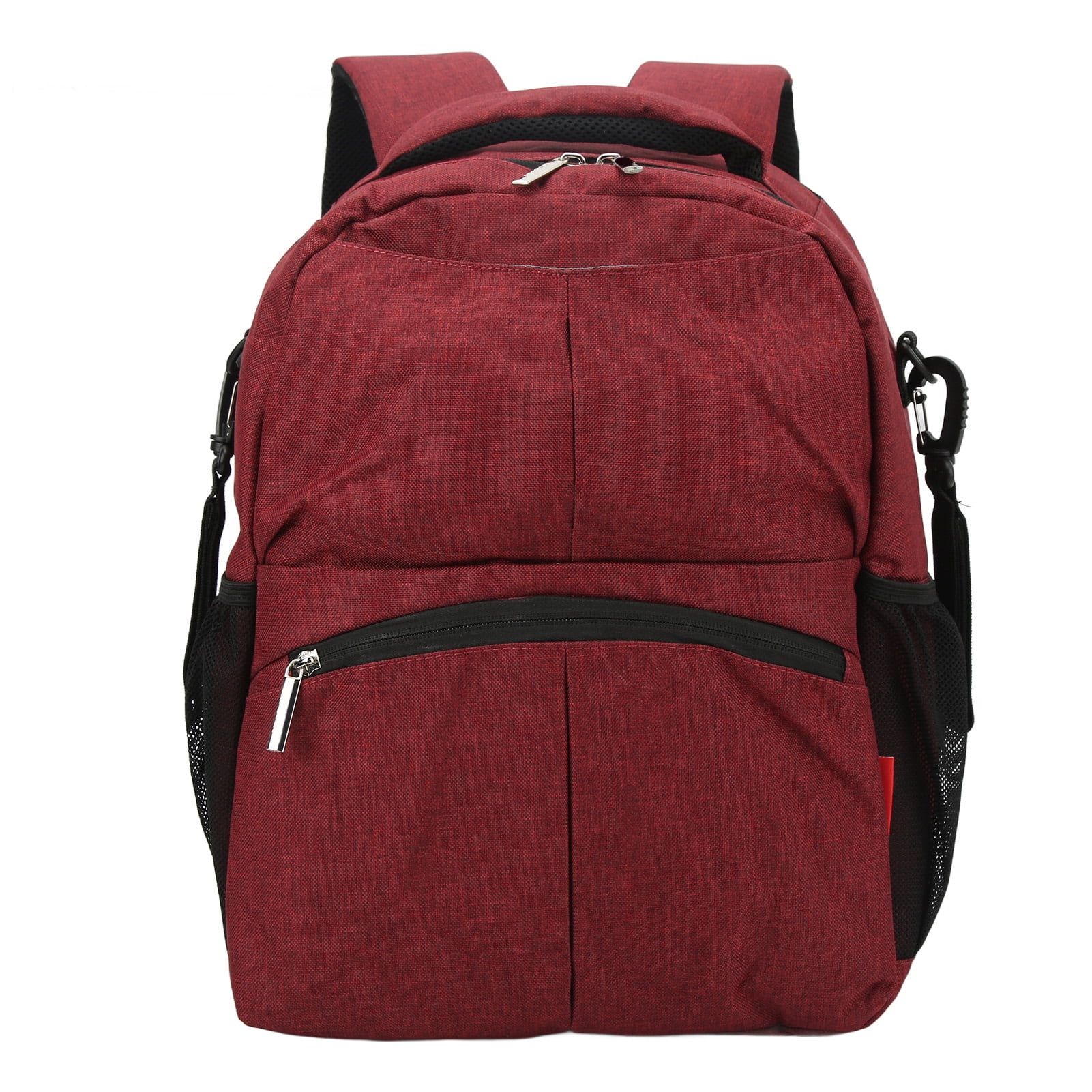 Xirurus Premium Compartment Diaper Organizer Backpack Multi Function Adjustable Strap Waterproof Nylon Large Capacity Mummy Travel Bag For Baby Care And Daycare, Vibrant Red