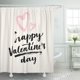 thumbnail image 1 of ABPHQTO San Valentín Feliz Día de San Valentín Caligrafía moderna Cita de amor escrita a mano en corazón Cortina de ducha de baño 165x180 cm ABPHQTO PKNMT66x72Shower-398, 1 of 2