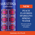 thumbnail image 3 of Saratoga Collection, Peach Flavored Sparkling Water, Anatomy of a Peach, 12 fl oz, 6 Pack Cans, 3 of 11