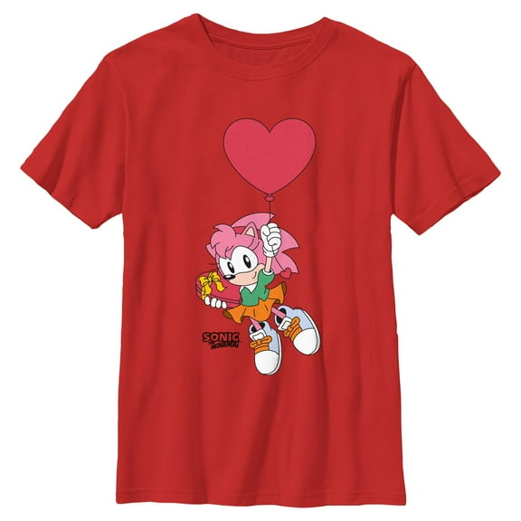 Boy's Sonic the Hedgehog Amy Red Balloon Graphic T-Shirt