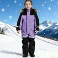 thumbnail image 6 of ATOGUTA Ski Suits for Kids Girls Boys Winter Snowboard Suit Girls Waterproof Ski Coat Size 1T-15, Purple, 6 of 6