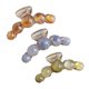 thumbnail image 1 of 3 Pack 3.2 Inches Large Hair Claw Clips Brown Green And Blue Pearl Hair CatchWomen Hairpins For Thick Hair, 1 of 5