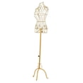 thumbnail image 3 of yotijay Female Mannequin Adjustable Height Iron with Tripod Base Torso Half Body Manikin Gold, 3 of 9