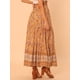 thumbnail image 3 of Falda floral para mujer Boho Borlas Cintura elástica Casual Maxi Faldas Naranja S, 3 of 5