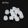 thumbnail image 3 of 20Pcs T Shape Rubber Grommet Mount Dia 6.5mm ID 4mm H 6mm Transparent Seal Protection Cable Grommets Cable Pipe, 3 of 5