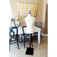 thumbnail image 3 of VINGLI Female Dress Form, Mannequin Torso Body with Adjustable Wood Stand for Display Clothes (White, 6-8), 3 of 7