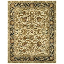 SAFAVIEH Classic Fredrick Oriental Wool Area Rug, Ivory/Navy, 7'6" x 9'6"