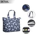 thumbnail image 3 of Flower Women's Large Weekend Travel Bag Moving Canvas Handbag Thick Double Layer Beach Weekend Travel Unisex Hospital Maternity Delivery with Toiletry Waterproof, 3 of 5