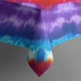 thumbnail image 5 of Rainbow Tie Dye Mandala Pattern Square Tablecloth,Waterproof Square Table Cover,Wipeable Spillproof Washable Table Cover for Home Kitchen Party Decor 42"X42"(107x107cm), 5 of 6