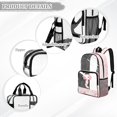 thumbnail image 6 of Xoenoiee Pink Axolotl Cherry Blossom Print Transparent Backpack for Girls Clear See Through Bookbag Large Capacity School Rucksack with Adjustable Padded Straps for Kindergarten Preschool Elementary, 6 of 7