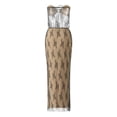 thumbnail image 3 of Faithtur Women?s 2 Piece Summer Outfits, Strapless Drawstring Lace Tube Tops + Long Skirt Set, 3 of 9