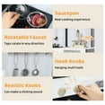 thumbnail image 6 of AILEEKISS Wood Kids Play Kitchen, Pretend Toy Kitchen Playset for Children with Sounds, Black, 6 of 10
