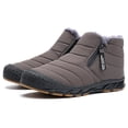 thumbnail image 1 of (Video Incluido) Los Populares Zapatos Invierno para Hombres Talla Amazon Además Botas Nieve Gruesas Y Terciopelo Zapatos Algodón Tubo Corto Cálidos Y Caña Alta Del Noreste Al Por Mayor (Gris 43), 1 of 7