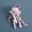 Pink jellyfish, variant on Hand-woven jellyfish pendant, crocheted marine creature ornament, handmade bag accessory