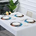 thumbnail image 7 of Coolnut Colorful Fishes Round Placemats Washable Placemats Non-Slip Heat-Resistant Table Place Mats for Dining Kitchen Holiday Party Table 15.4"-6PCS Home Decor, 7 of 7