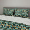 thumbnail image 2 of Ethnic Comforter & Sham Bedding Set, Indigenous Motifs Inspired by Mexican Culture Traditional Borders, 3 pcs Duvet Set Microfiber Filling Quilt, 5 Sizes, Multicolor, by Ambesonne, 2 of 4