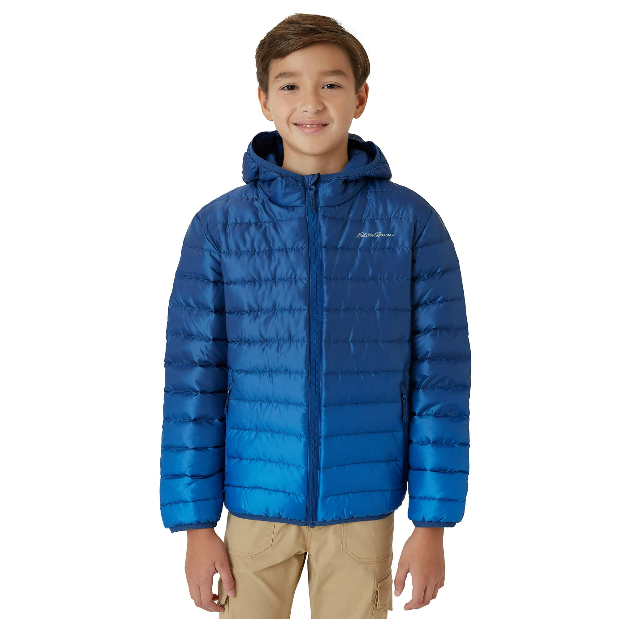 Eddie Bauer Kids Cirruslite Down Fill Girls Boys Outerwear Jackets Coats Cobalt Medium Other 5.5 Little Kid