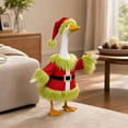 thumbnail image 4 of Aurorax Christmas Porch Goose Outfit 19 inch,Goose Clothes for Cement Goose Porch Goose 23"/17",Holiday Red Green Porch Goose Costume for Outdoor Lawn Yard, 4 of 6